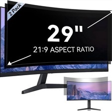 2pk 29” HD Privacy Screen Widescreen 21:9 Aspect Anti-Glare UV Reduce Blue Lite picture