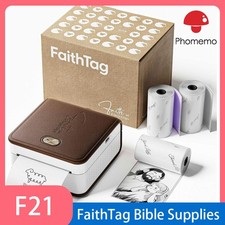 FaithTag Bible Study Journaling Supplies, Mini Sticker Printer F21 DIY 3 Rolls picture