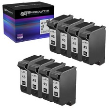 SPEEDYINKS Replacement for HP 45 / 51645A Black Ink Cartridge 8-Pack picture