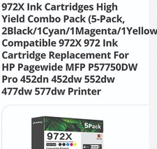 972 ink cartridges high yield combo pack (5pack, 2Black,1 Cyan 1 Magenta1 Yellow picture
