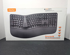 Meetion DirectorW 2.4GHz Wireless Ergonomic Backlit Keyboard, Black QWERTY picture