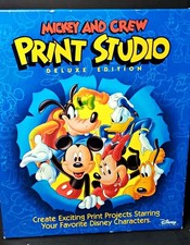 Disney Software Mickey and Crew Print Studio Deluxe Edition Win 3.1 3.5