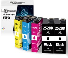 5PK 252XL T252XL Ink Cartridges for Epson WorkForce WF-3620 WF-3640 WF-7110 picture