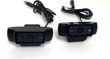 Logitech 1080p USB HD Pro Webcam V-U0028 - Lot Set of 2 Cameras picture