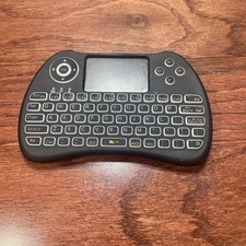 H9  Backlit Wireless Mini Handheld Remote Keyboard with Touchpad For Smart TV picture