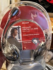 Microsoft Lifechat LX-2000 Compact Mobile Headset Foldable Microphone PC/MAC NIB picture