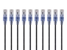 Monoprice - 133257 SlimRun Cat6A Ethernet Patch Cable - Snagless RJ45 UTP Pur... picture