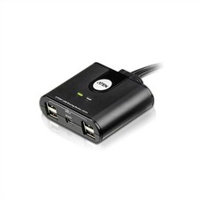 ATEN USB 2.0 Peripheral Switch Network Switch 2-Port Displayport USB US224 picture