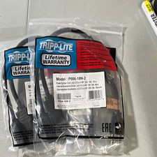 Tripp Lite P006-18N-2 Split Power Cable C13 to NEMA 5-15P 18in Black picture