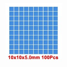 100PCS 10x10x2mm Thermal Pads Fast Cooling Non-Conductive for CPU GPU picture