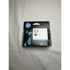 HP 63 Black Original Ink Cartridge F6U62AN Exp June 2027 NEW Factory Sealed picture