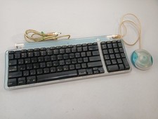 Vintage 1998 Apple USB Keyboard & Mouse iMac - 2 USB Ports - Bondi Blue - Tested picture