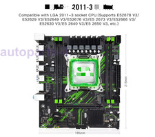 X99 PR9 Mainboard FOR Intel Xeon E5 V3 V4 LGA 2011-v3 Sockel Prozessor (DDR4) picture