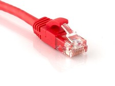 CAT6 Patch Cable Red Ethernet LAN Modem Wire 10ft 20ft 50ft 100ft 200ft lot picture