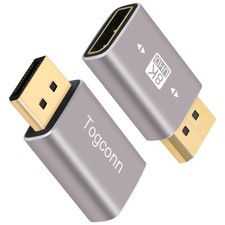 8K DisplayPort 1.4 Adapter 2 Pack, DP to Female Display Port Gold Plated Conn... picture