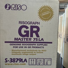 NEW Old Stock -Risograph GR Master 75LA - 2 Sealed Rolls With Box S-3879LA picture