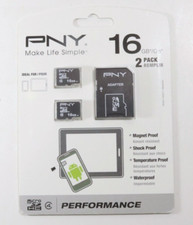  PNY Performance P-SDU16G4X2-GE 16GB microSDHC Memory Card 2-Pack picture