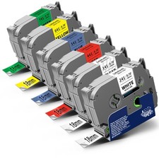 18mm Compatible Label Tape for Brother TZe-241 TZe-141 TZe-441 TZe 6x picture