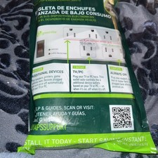 Greenlite TV+PC Energy-Saving Advanced Power Strip Surge Protector, 7 Outlets picture