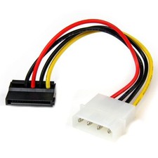 StarTech 6in 4 Pin LP4 to Left Angle SATA Power Cable Adapter (SATAPOWADPL) picture