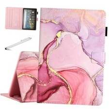 Case Fit Kindle Fire HD 10 & 10 Plus 13th/11th Generation Z - Marble Pink picture
