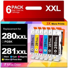 Miss Deer TS9120 Ink Cartridges Compatible Canon 280 281 XXL Printer PB picture