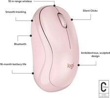 Logitech - M240 Silent Wireless Mouse - Rose 910-007117 picture