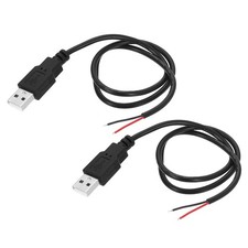 Micro USB Male to 2Pin Bare Wire 24AWG 20