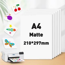 Printable Holographic Sticker Paper A4 10 Sheets Self-Adhesive Inkjet Vinyl picture