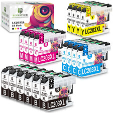 Binksyler 18-Pack Lc203 Ink Cartridges High Yield Replacement For Brother picture
