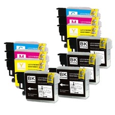 10PK Replacement Ink fits Brother LC61 MFC-J220 MFC-J265W MFC-J270W MFC-J410W picture
