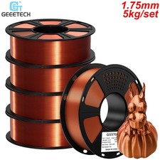 5kg Geeetech Silk PLA Filament 1.75mm 1kg/roll Silk Copper 3D Printer Filament picture