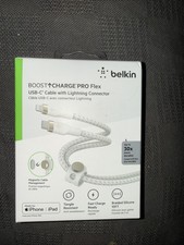 Belkin BoostCharge Pro Flex USB-C / Lightning Fast Charge 10’ Connector Cable picture