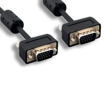 KNTK 25ft Slim SVGA HD15 Video Cable 15Pin Male/Male Cord TV PC Display Monitor picture