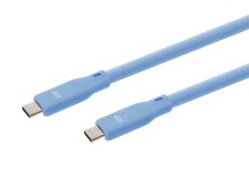 Monoprice USB4 Gen 2 Silicone Cable 6ft Blue picture