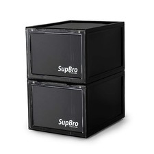 Collection Crate - Easy Access Storage Shoes Box -Plastic Foldable Stackable picture