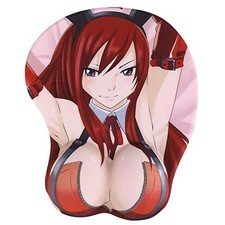 BOO ACE Fairy Tail Erza Scarlet 3D Anime Mouse Pads with Wrist 9x7.25 inches  picture