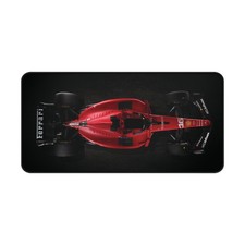 Red Formula Race Car Desk Mat | Racing Motorsport Mousepad picture