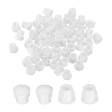 100-PackWhite Hole Plugs, 6mm / 0.24 Inch Plastic Hole Cover Panel Plugs picture