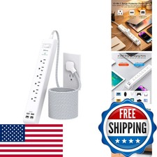 Mifaso Surge Protector Power Strip 5FT, 10-in-1 6 AC Outlets 4 USB Ports(2 picture