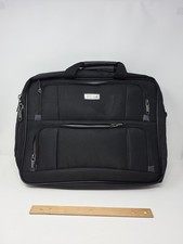 Kenneth Cole Reaction R-tech Black Laptop Messenger Bag Case 18