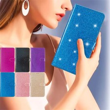 Leather Glitter Wallet Cover Case For Redmi Note 13 14 15 12 Pro A4 A5 15C A3X picture