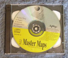 Vintage 1995 Softkey Key Master Maps CD ROM Program For Windows picture