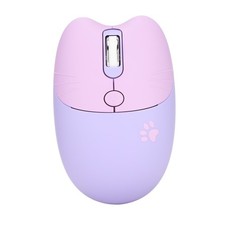 Cute Cat Shape 2.4G Wireless Keyboard And Mouse Colours Low Power Technolog QKCN picture