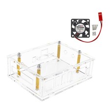 Acrylic Transparent Enclosure Case House With Cooling Fan For Orange Pi 5 Plus picture