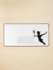 Peter Pan And Tinker Bell Flight Desk Mat - Gift For Disney Fan picture