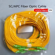 2/3/5/10pcs Fiber Optic Cable SC/APC-SC/APC 10M  Simplex Mode Indoor FTTH picture