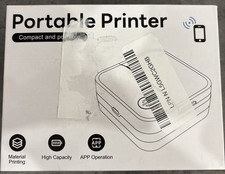 Portable Printer Compact Light w/app operation, Blue, High Capacity picture