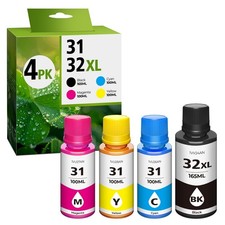 Black Ink Bottle Set 32XL Refill for 5101 7602 6001 5100 picture