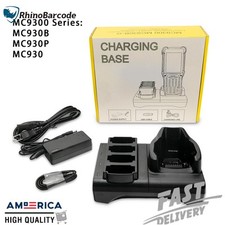 4-Slot Battery Charger Cradle Base Kit For Zebra MC9300 MC930B MC930P US SHIP picture
